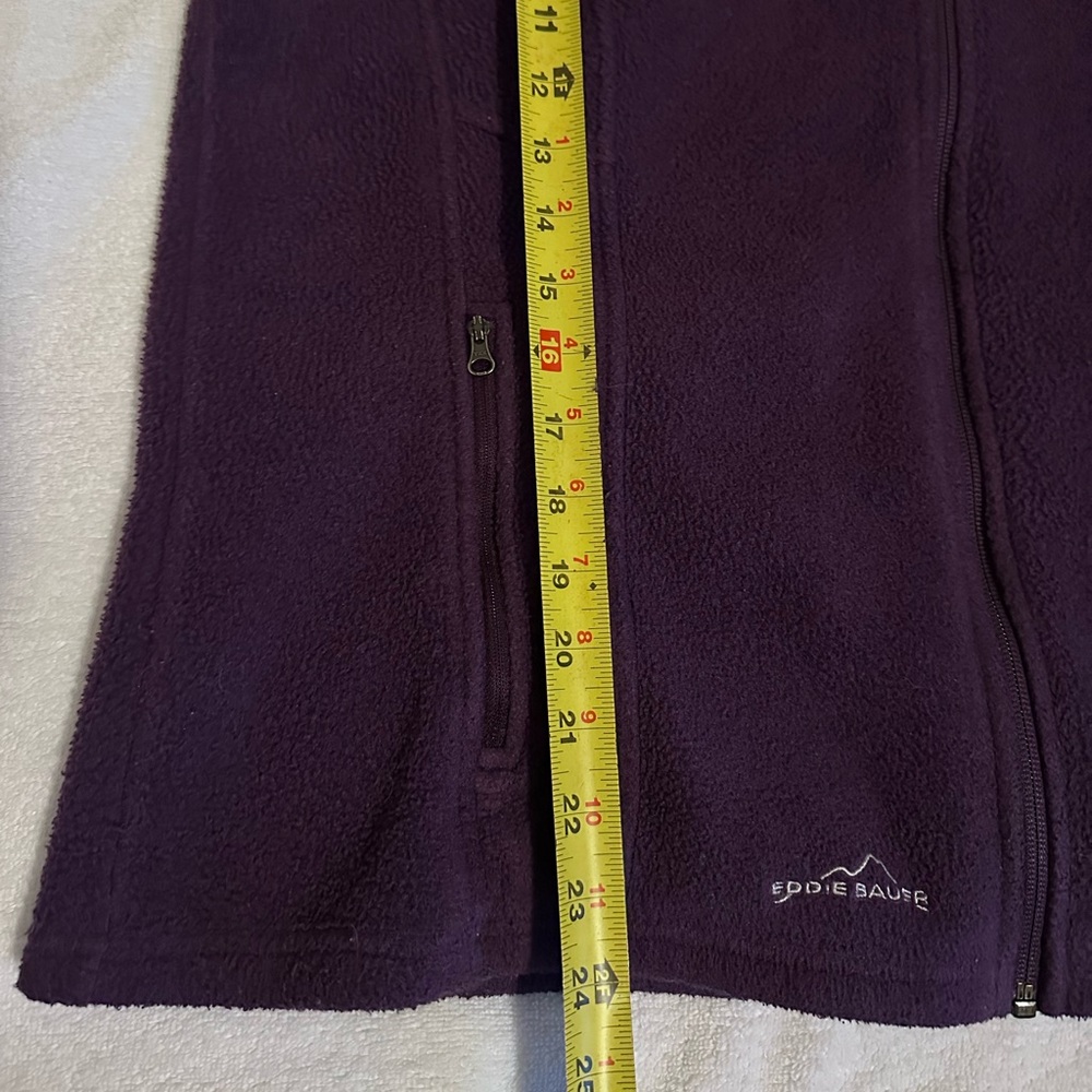 Eddie Bauer Deep Purple Women's Fleece Vest - Picture 4 of 6